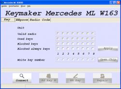 Kodowanie kluczyka Mercedes ML-163