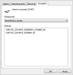 Arduino Leonardo ustawianie portu w IDE do wgrywania