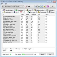 WD5000AAJS-22YFA0 - Ocena dysku, Parametr C6?? Crystal a HDD tune