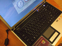 Benq Joybook P52 - gniazdo zasilania, przegrzana płyta, migotanie obrazu