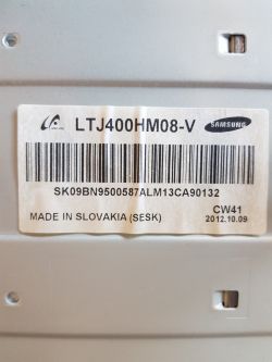 Samsung UE40EH5300WXXH - Po wymiania TCON wyświetla czarne poziome paski