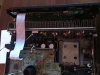 Denon AVR-1611 - Napięcia uzwojeń wtórnych transformatora i płyta wzmacniacza 7CH AMP B/D