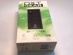 NXT Gear 30 000 mAh power bank packaging showing 22.5 W fast charging.