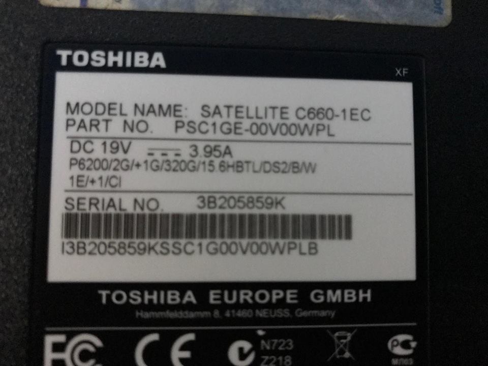 Toshiba Satellite C6601EC Jaki sterownik Bluetooth