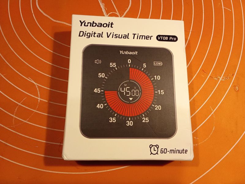 Opakowanie elektronicznego minutnika Yunbaoit Digital Visual Timer VT08 Pro
