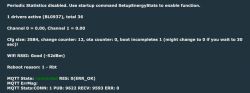 Device MQTT Connection Status Screenshot Screenshot showing device connection information to MQTT network.