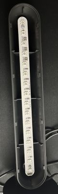 Interior of LSC Battletron LED Strip LED strip inside a casing with visible diodes and electronic components.
