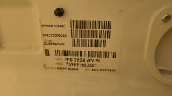 Etykieta z kodami kreskowymi i numerami urządzenia FFB 7259 WV PL