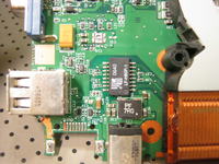 Fujitsu-Siemens Amilo L7320gw- brak ładowania baterii upalony +