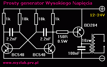 Generator wysokiego napiecia Generator wysokiego napiecia
