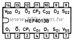 Hef4013bp схема включения