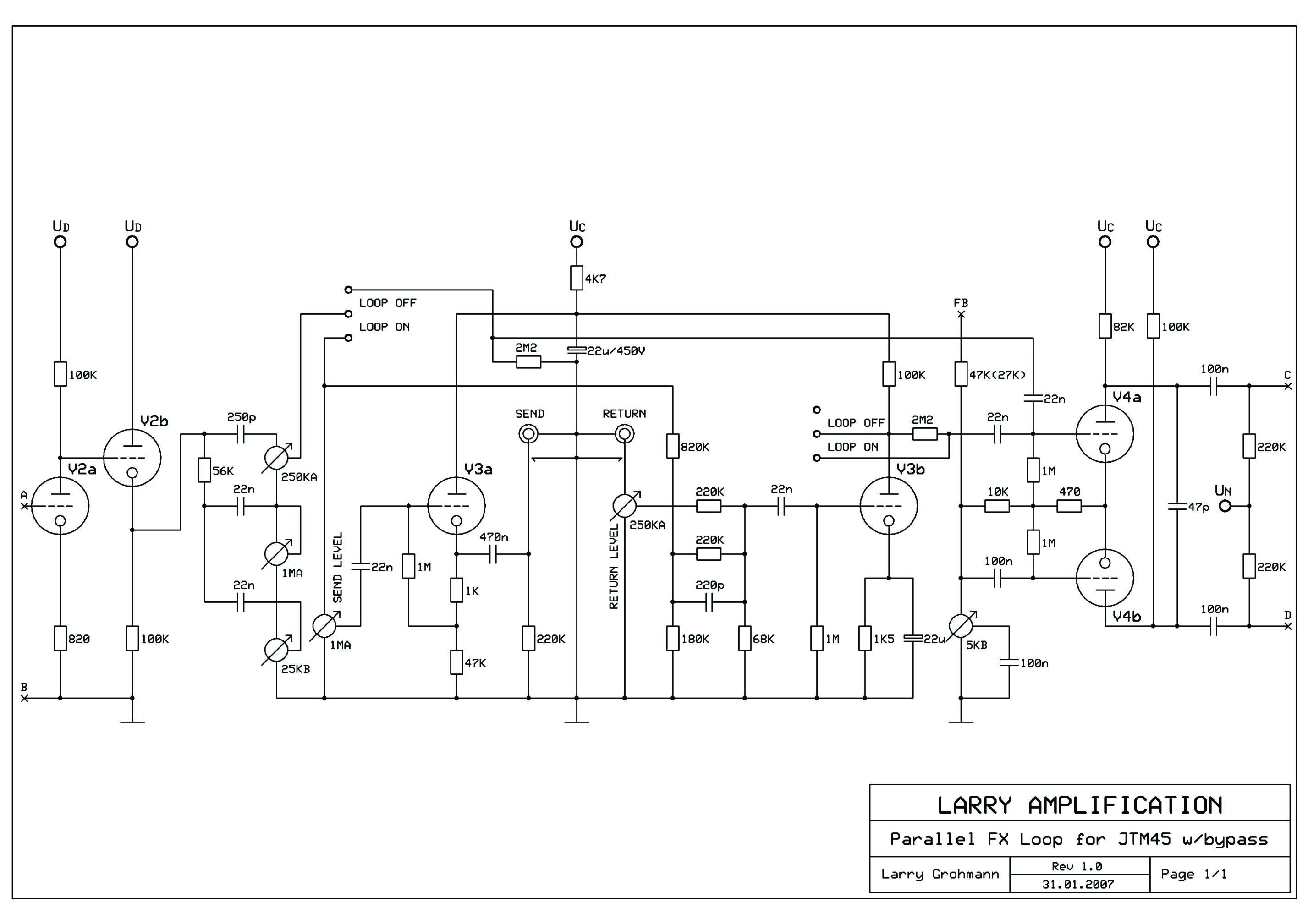 Marshall Effects Loop we wzmacniaczu JTM45 elektroda.pl