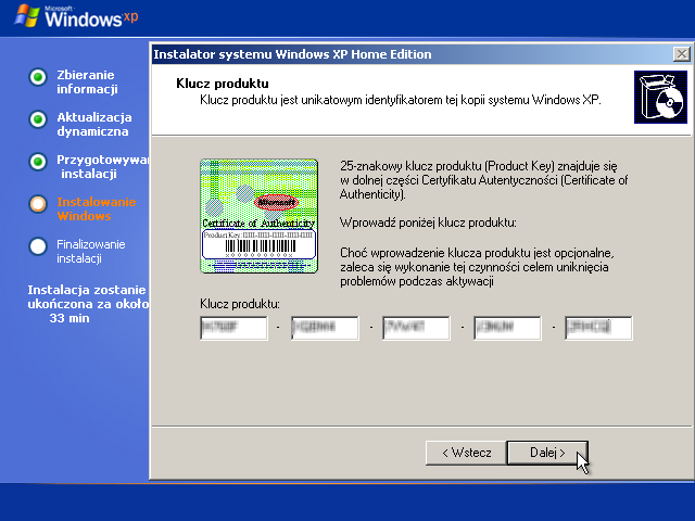 aktualizacja systemu windows xp home edition Aktywacja ms windows xp po aktualizacji virtualbox.