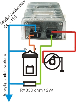 Elektroniczny zapłon GL-118 12v Jawa 350 12v Elektroniczny zapłon GL-118 12v Jawa 350 12v