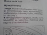 VW Passat B5 - Regulacja świateł, schemat