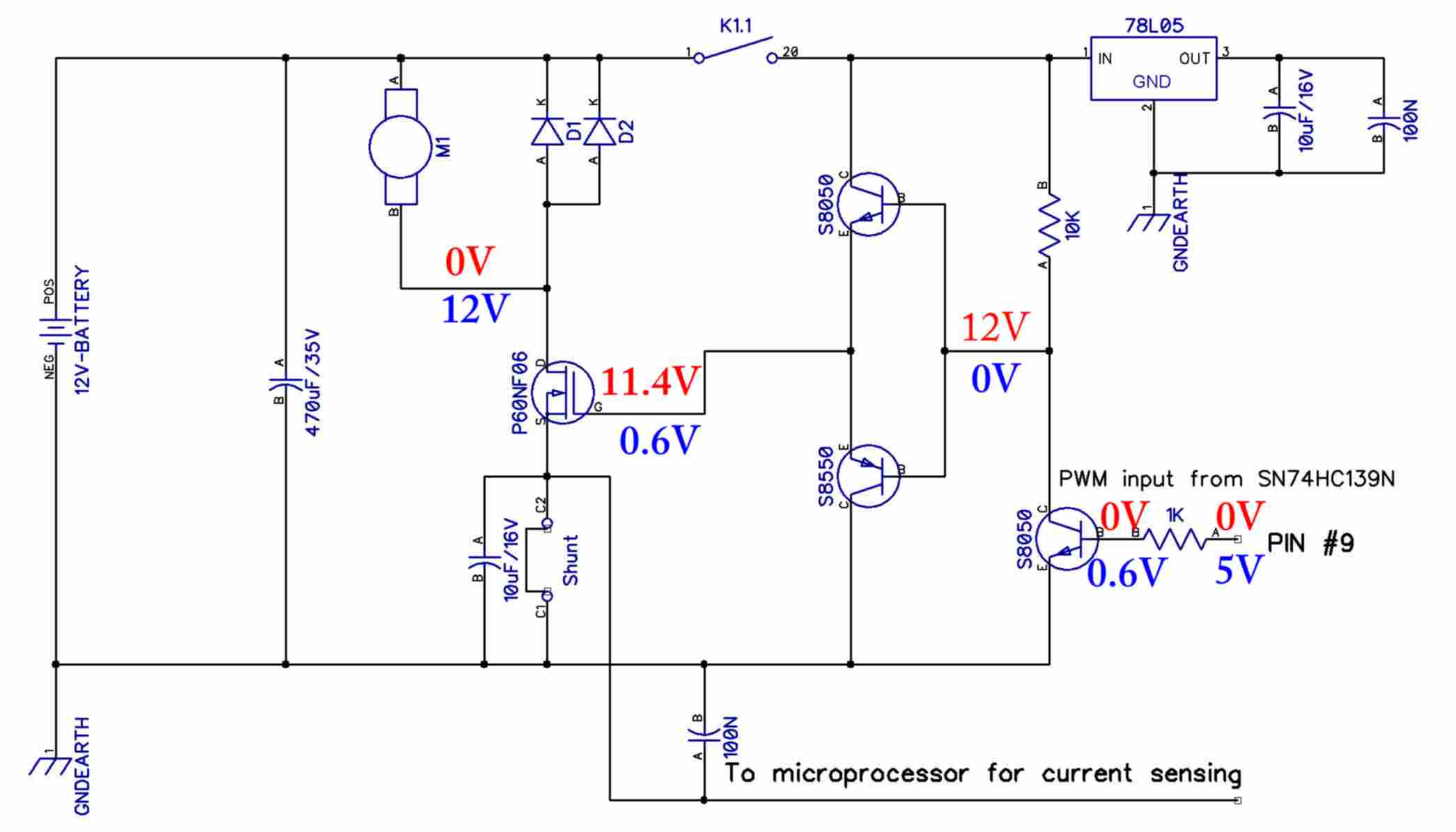 12v Dc Motor No Control 