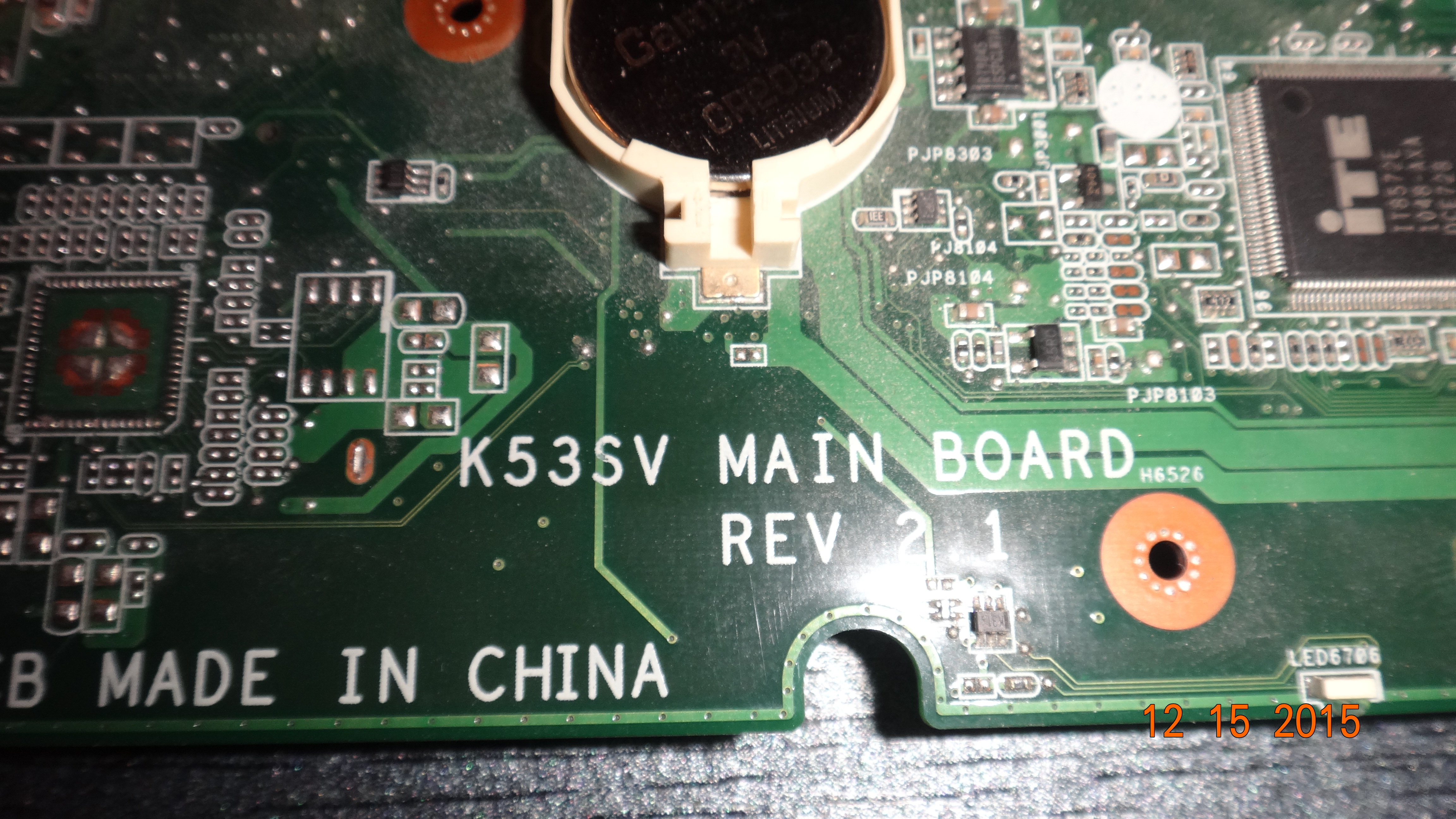 Asus K53sv brak napięć CPU i RAM, płyta wersja 2.1,