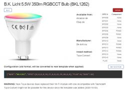 BKL1250 white LED E26 for PLN 15 WiFi Tuya [ESP8266] [Tuya-convert]