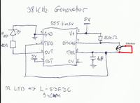 Generator 555 - brak reakcji na regulację potencjometrem, stała częstotliwość 2.7 kHz