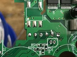 Circuit Board of Tuya Energy Meter Close-up of the circuit board of a Tuya 3-phase energy meter.