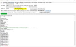 BK7231 Easy UART Flasher interface with Interrupted by user message