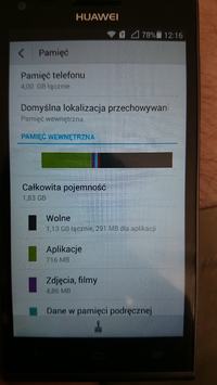 Huawei G6 - Mało wbudowanej pamieci nawet po zresetowaniu Huawei G6 - Mało wbudowanej pamieci nawet po zresetowaniu