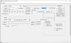 Screenshot of Beken Writer V1.60 software with various configuration settings for a device.