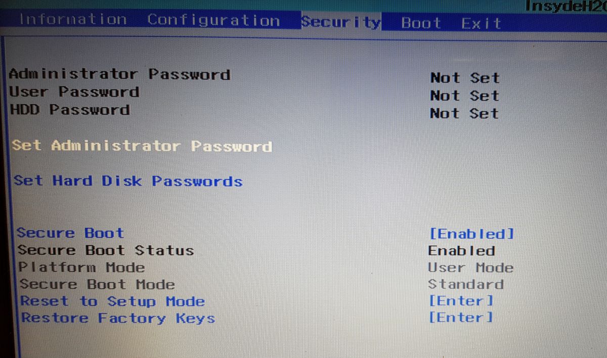 Программа для ноутбука леново. Enabled перевести. Security Boot 267.