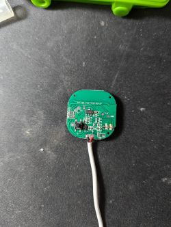Circuit board of S18 model with a soldered USB-A cable.