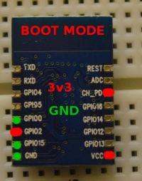 [ESP8266] How to connect GPIO15, GPIO2, GPIO0 in ESP-12-E for flashing and UART?