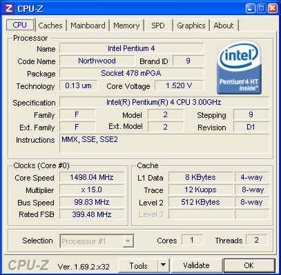 asrock p4i45gv - Stara płyta główna obniża prędkość cpu do połowy