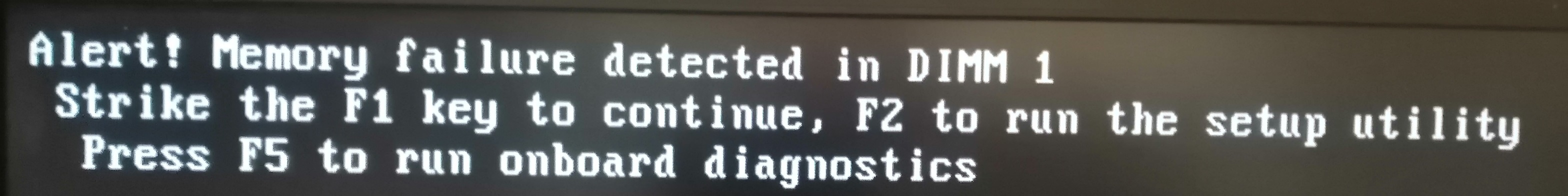 memory diag fail memory diag fail