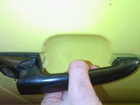 Seat Cordoba I FL problem z klamką od drzwi oraz ze zderzakiem.