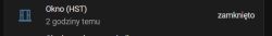 Home Assistant notification about window status – “closed” status from 2 hours ago.