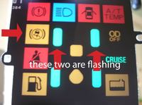 Mitsubishi Pajero - Co oznacza kontrolka w prawym dolnym rogu?