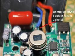 Jak ominąć moduł z peerkami w lampie LED IP65, aby LED'y świeciły cały czas?