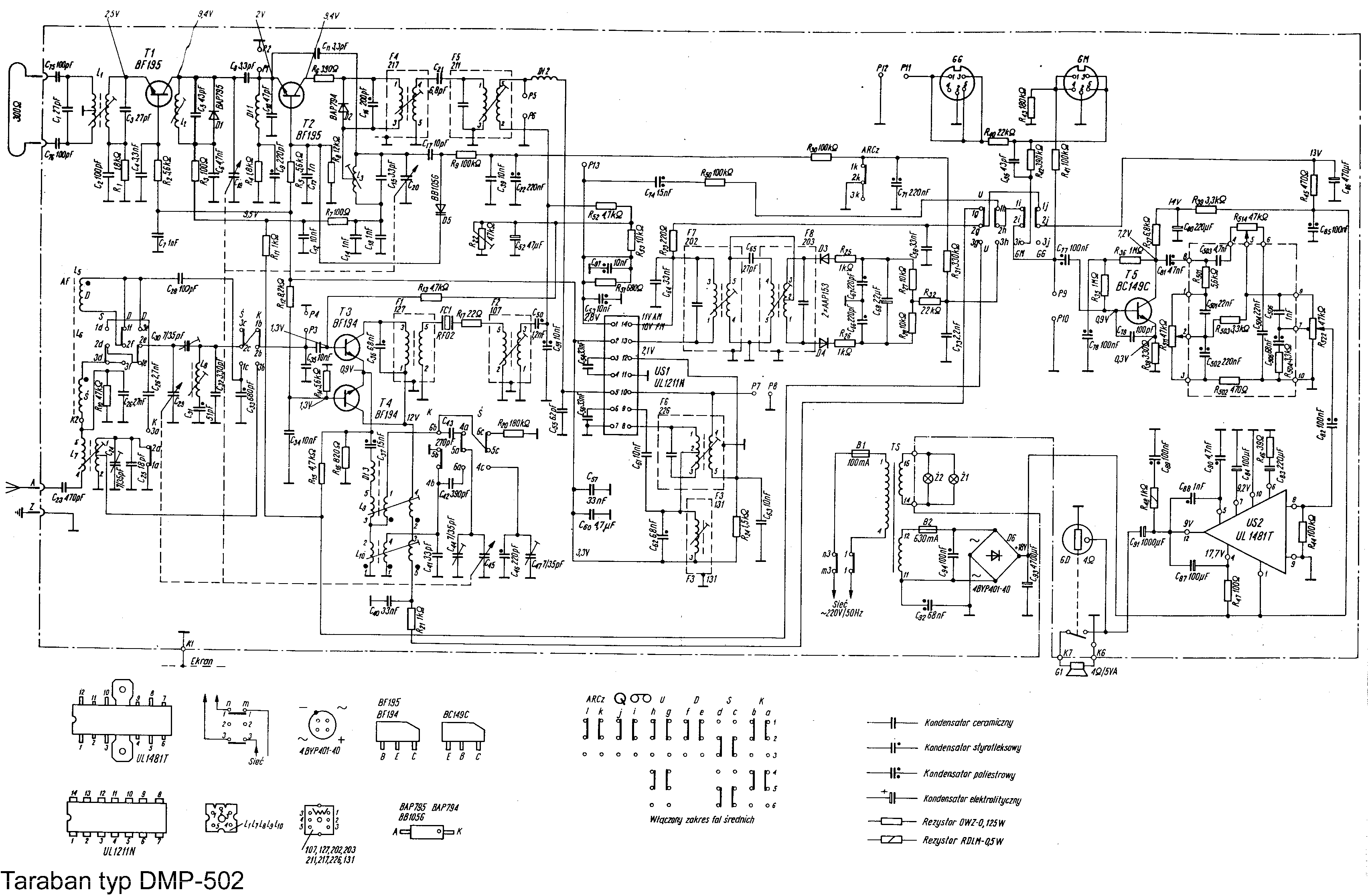 Unitra g 602 схема