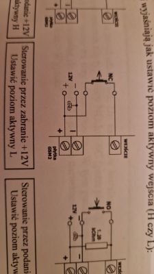 Schemat połączeń obwodu elektrycznego z GSM