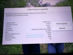 Samsung UE43NU7092 tylko 20 analogowych, brak cyfrowych - co robić?
