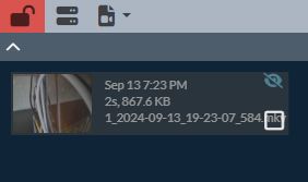 Interfejs nagrania wideo w aplikacji