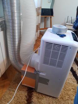 Klimatyzator przenośny z OBI 7000btu słabo chłodzi