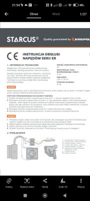 Connection of rtx tuya controller to starcus er system roller shutters
