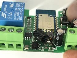 433 MHz radio-controlled and Wi-Fi-controlled relay module – how do I pair the remote control? Firmw