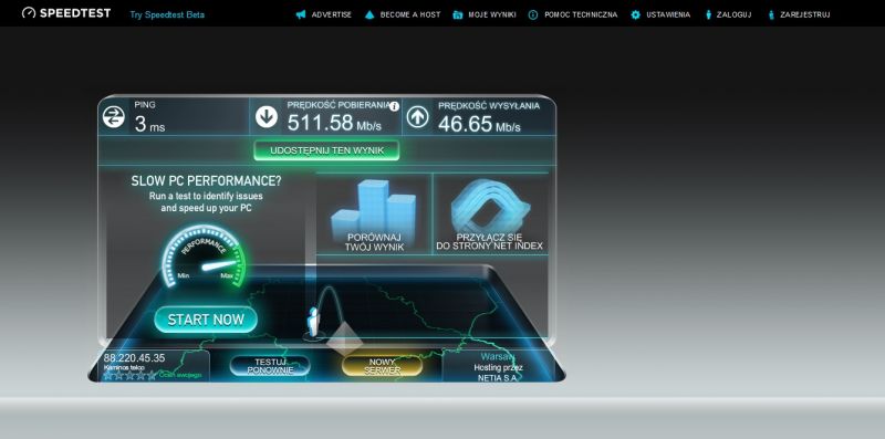 The Internet works poorly despite the fact that it is optical fiber
