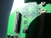 VAS 5052 - schemat układu AF700 528 z urwanymi punktami lutowniczymi