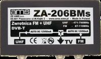 Podłączenie anteny logarytmicznej LG-2 i anteny radiowej do zwrotnicy ZA-204MS