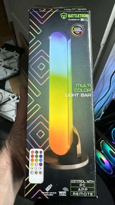Battletron Light Bar Packaging Battletron multicolor light bar in packaging.