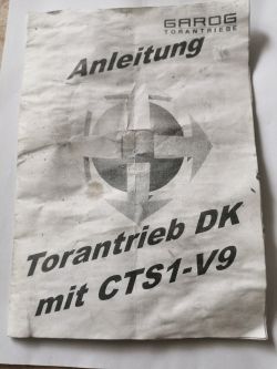 Schemat połączenia i opis dipów dla napędu bramy GAROG CTS1
