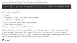 TuyaMCU Configuration and Function Description Screenshot showing TuyaMCU configuration with function descriptions and settings.