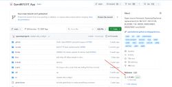 Screenshot of OpenBK7231T_App Repository on GitHub Screenshot of the OpenBK7231T_App repository on GitHub showing the list of directories and version information.